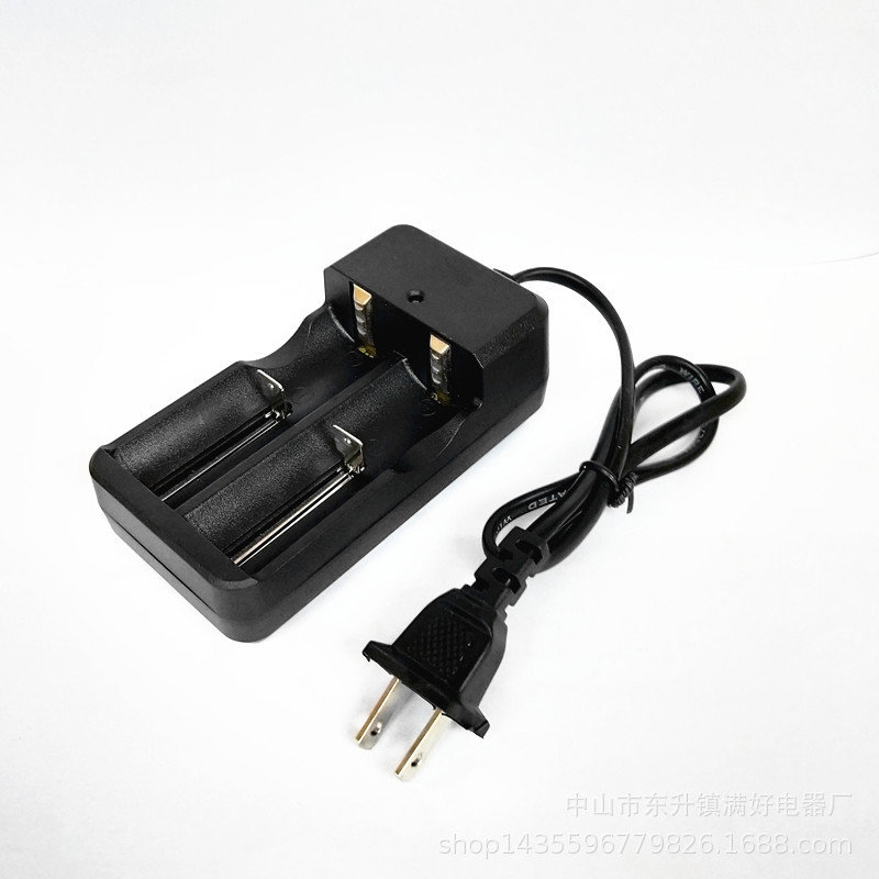 Powerful flashlight with cable, dual-slot 18650 dual-socket charger, 18650 lithium battery, 26650 battery charger pic 7