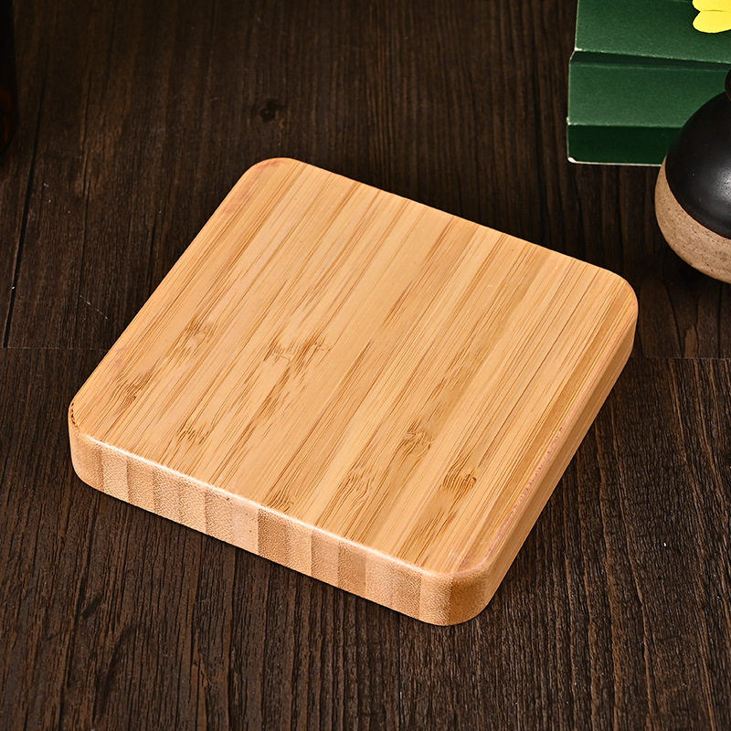 Factory-customized creative new Chinese-style wooden ashtrays, simple and modern Japanese-style wooden ashtrays, square ebony wood, national trend pic 4