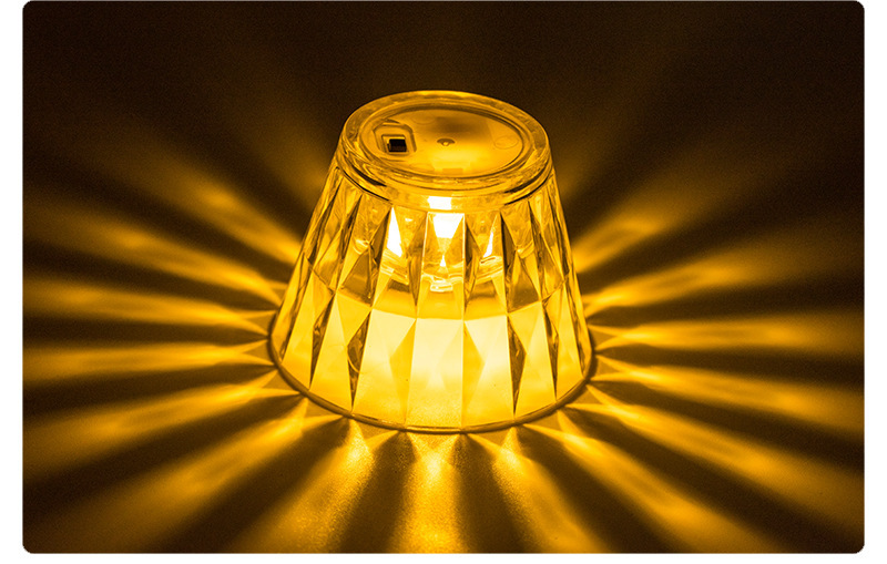 跨境水晶钻石台灯led透明亚克力创意小夜灯简约网红氛围灯床头灯亚克力透明小夜灯迷你小夜灯详情10