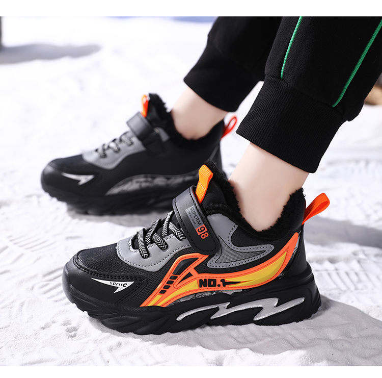 男童鞋子2024秋冬季新款加绒保暖中大童鞋儿童防滑棉鞋学生运动鞋详情21