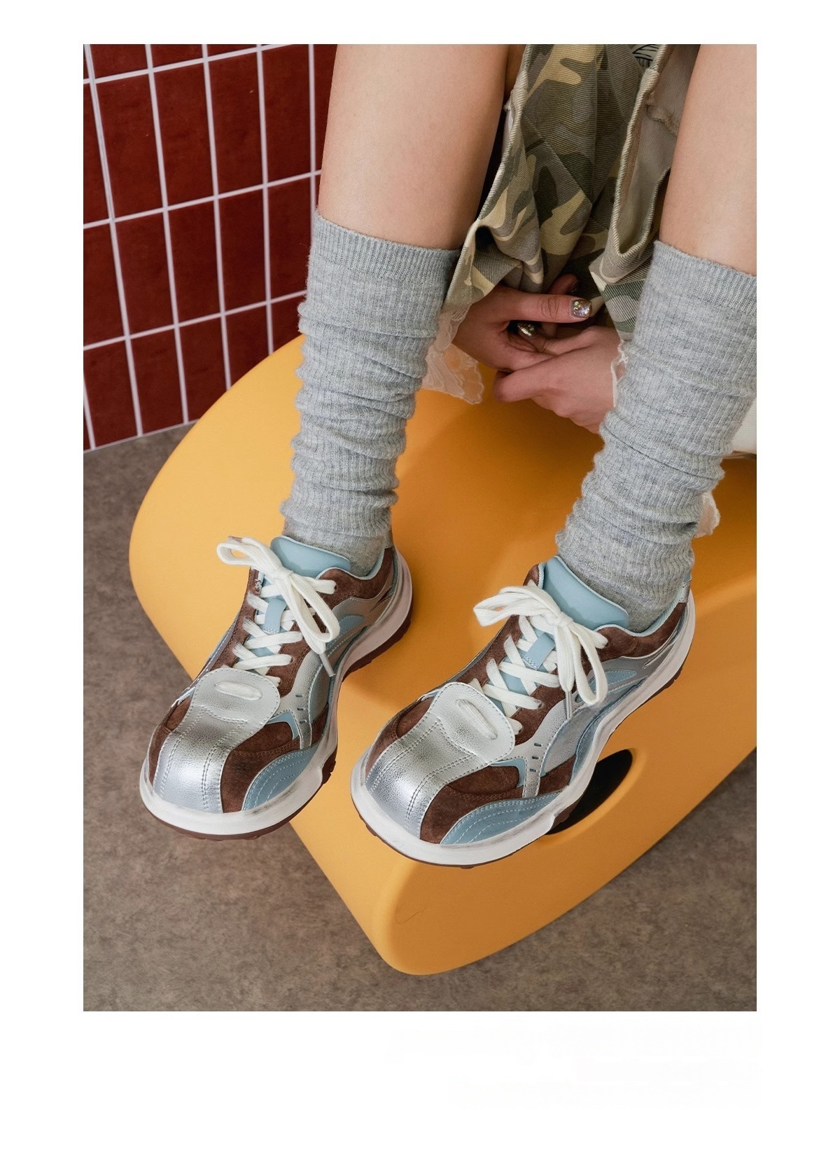 马速主义2025新款小众设计ins潮萌爪鞋女春厚底运动鞋休闲大头鞋详情21