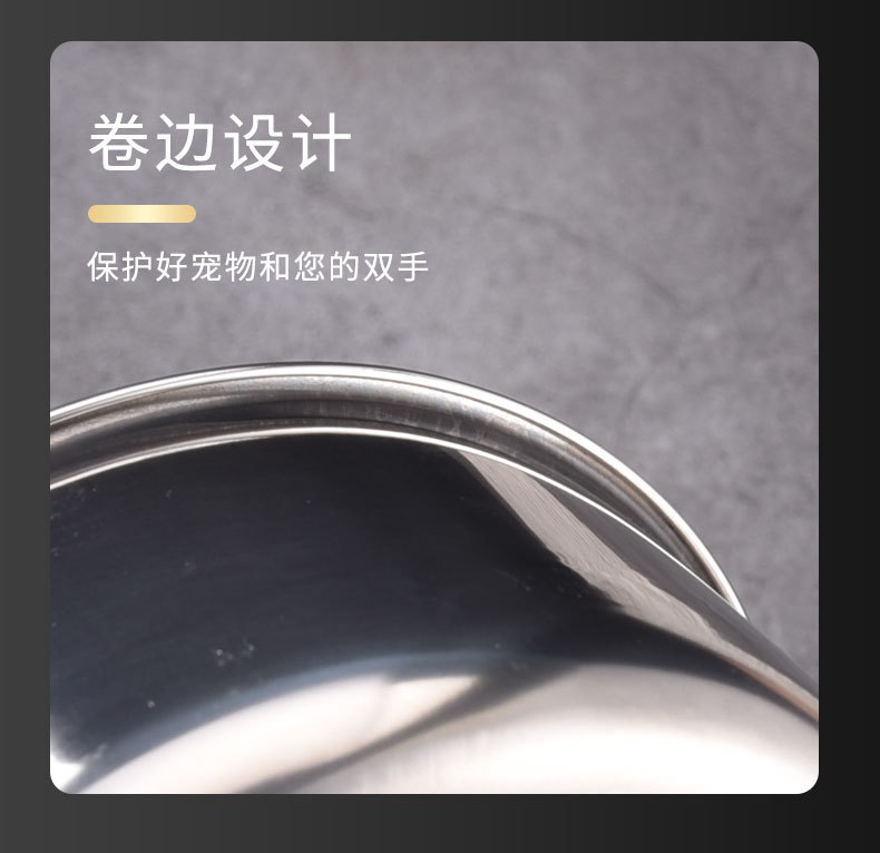 High-quality stainless steel pet bowl with iron stand to prevent knocking. Double bowl for cats, suitable for both eating and drinking. Dog food bowl pic 8