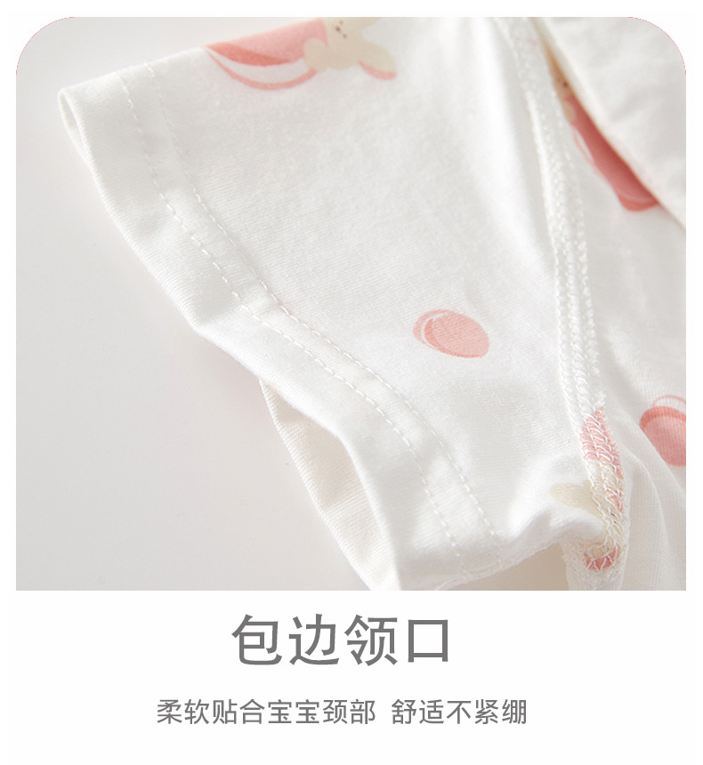 婴儿衣服新生夏季薄款纯棉短袖连体衣女宝宝夏装公主甜美可爱哈衣详情14