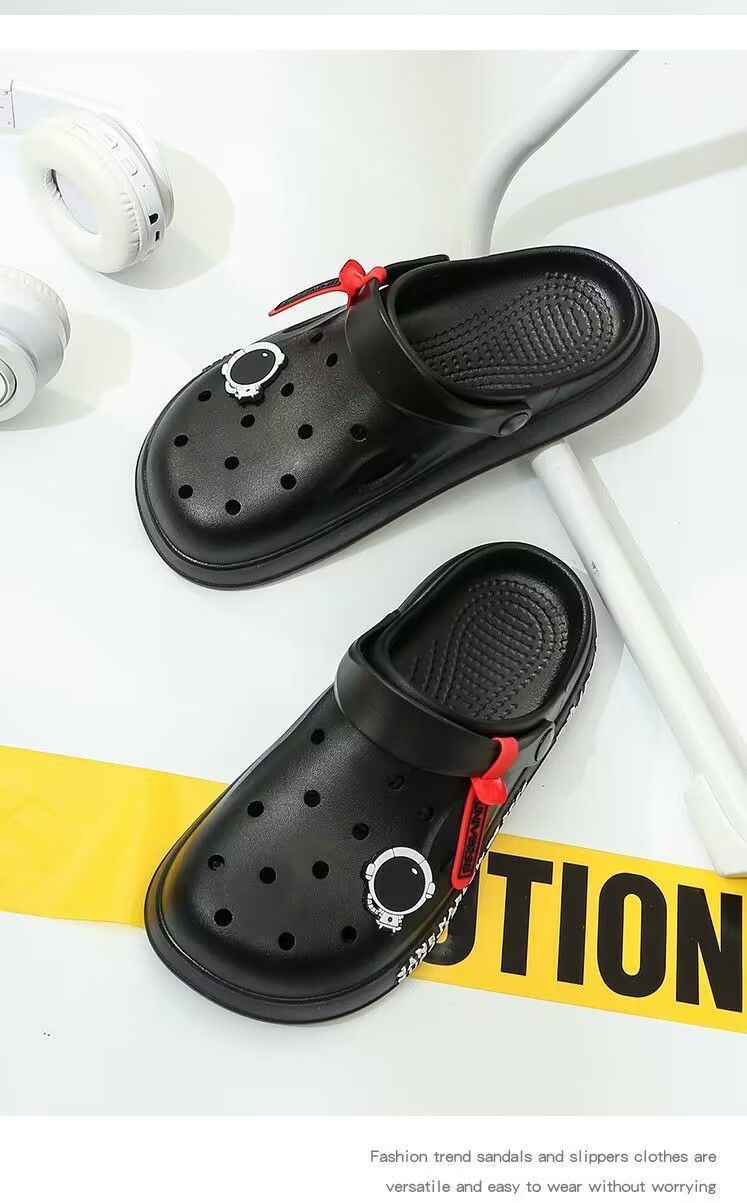 洞洞鞋男厚底软底拖鞋包头凉拖鞋防滑耐磨沙滩鞋夏情侣拖鞋外穿女详情17