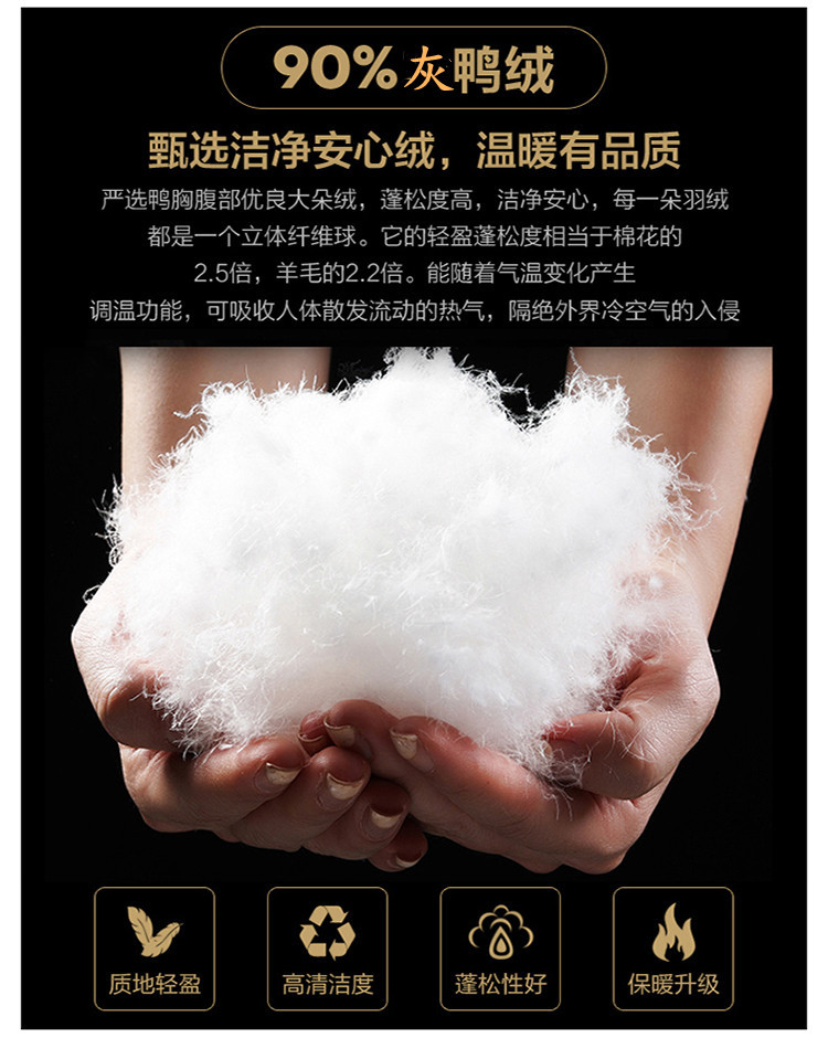 冬季男士防寒羽绒服外套西装围巾领简约羽绒服男跨境爆款高端男装详情1