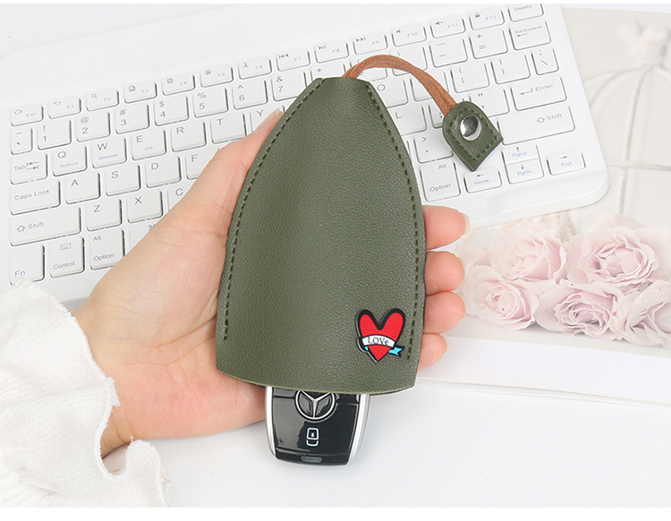 时尚创意抽拉式卡通可爱个性女士汽车钥匙包收纳大众奔驰小巧迷你详情31