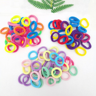 Cross border europa y Estados Unidos color sólido cristal satén cuerpo grueso rizo de pelo francés retro gordos cordón de cabeza diy paño elástico accesorios para el pelo pic 4