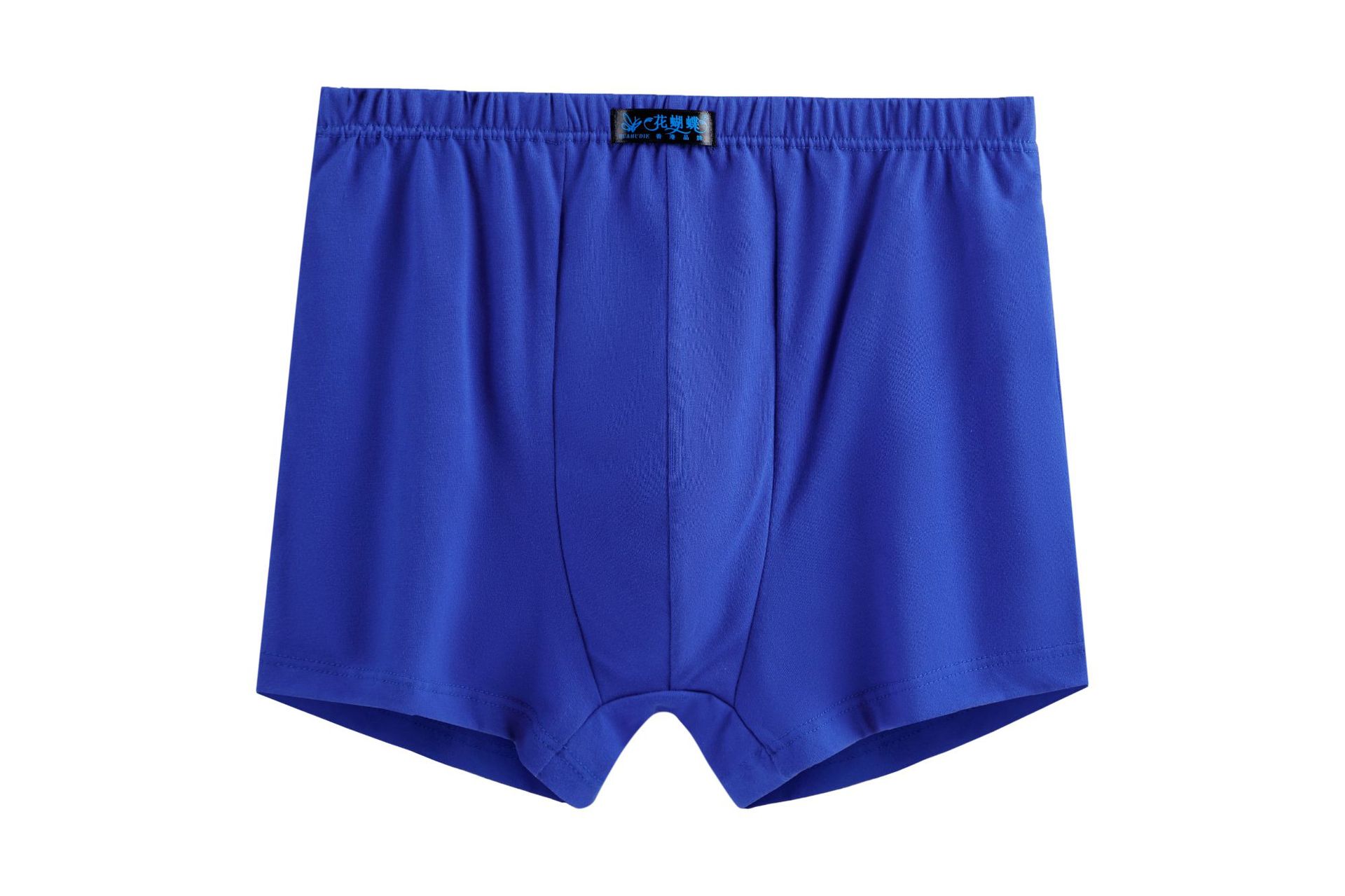 工厂批发花蝴蝶品牌纯棉中腰中老年人男士纯色平角大码内裤夏季裤详情12