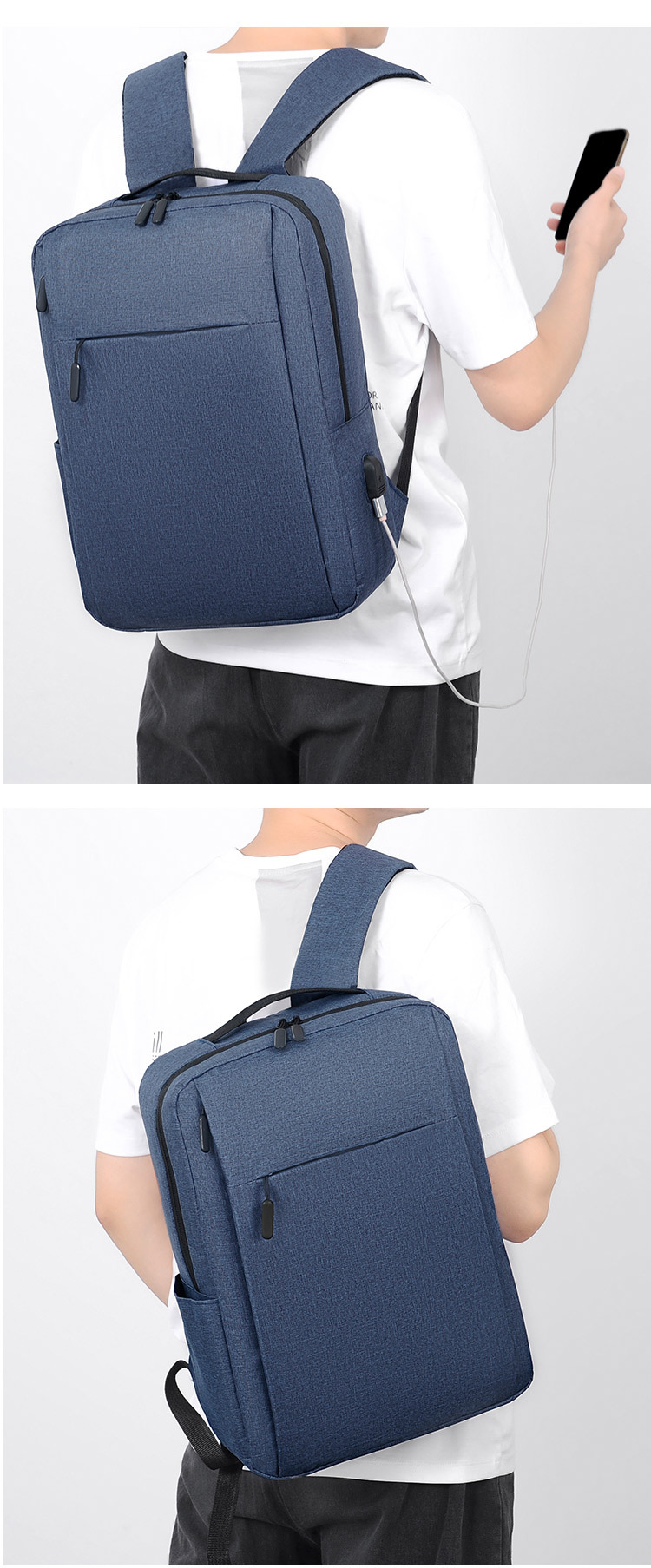 Backpack wholesale: Male high school computer bags, female sports canvas business backpacks, middle school shoulder backpacks pic 23