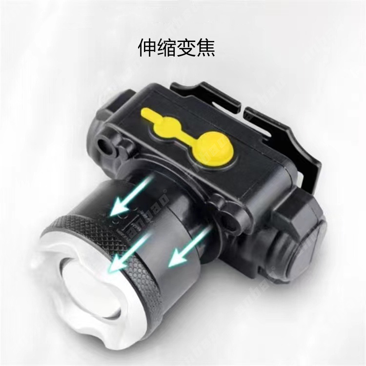 High-intensity zoom headlamp, LED charging sensor lamp, USB charging fishing lamp, fishing mining lamp, cap clamp lamp, wholesale in stock pic 4