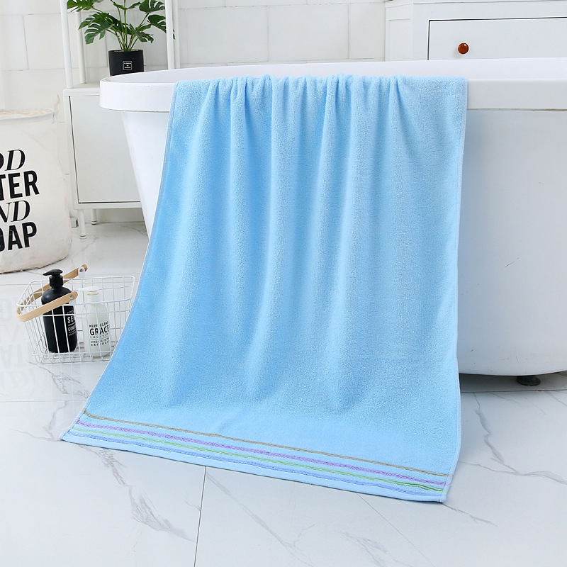 100% algodón 32 hilos toalla de baño grande 70*140cm para el hogar uso diario regalo absorbente toalla de baño puede bordar logotipo fábrica al por mayor pic 14