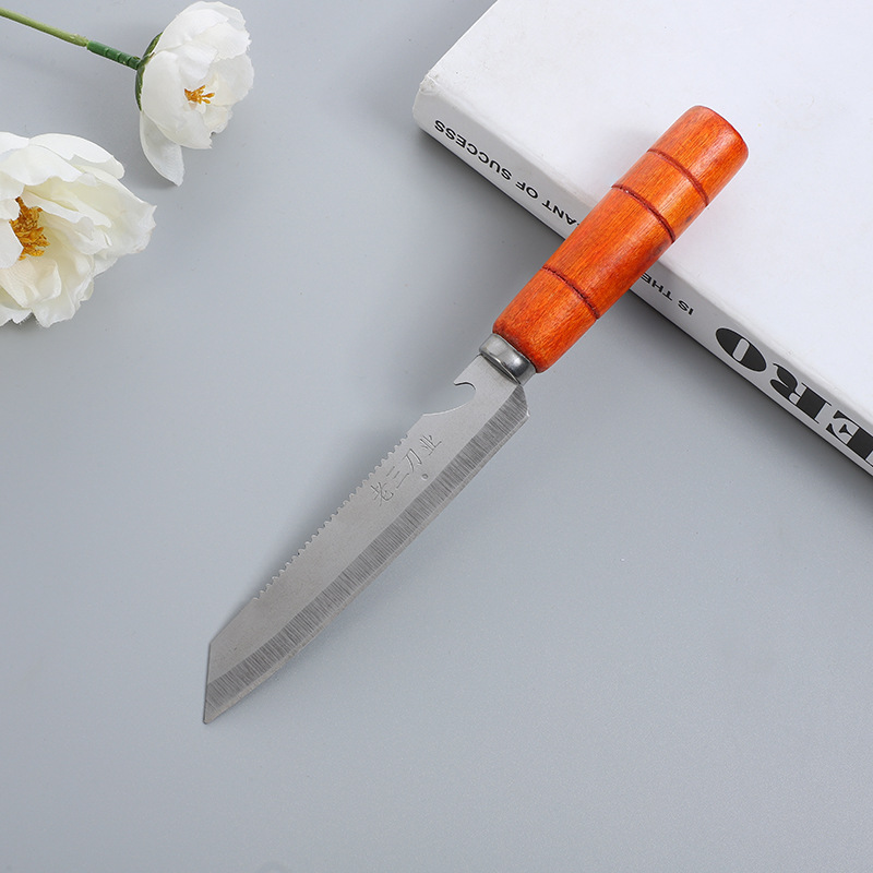Factory direct supply of multi-purpose fruit knives and wooden handle peelers for wholesale at two yuan pic 1