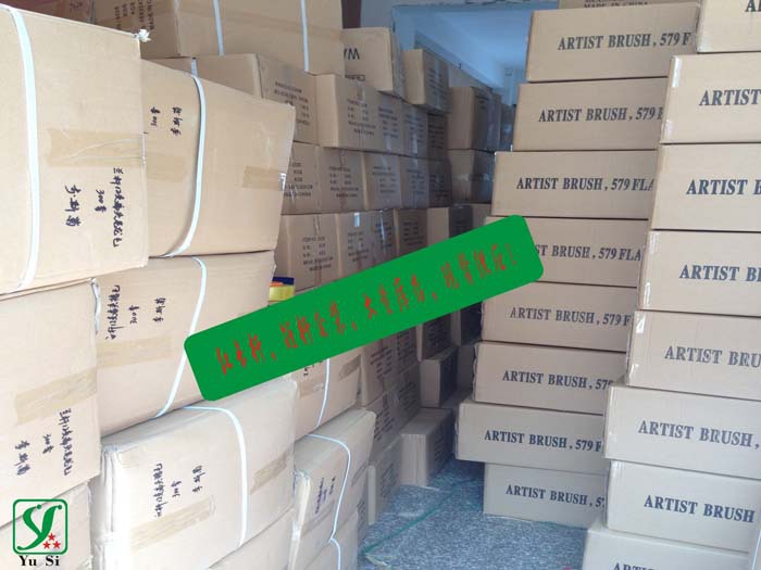 厂家直销 红长杆12支尼龙毛油画笔 12支排笔 水粉水彩笔丙烯画笔详情29