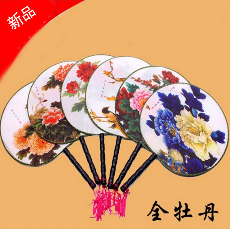 古风扇子企业团扇圆扇中国风蒲扇汉服刺绣宫廷团扇直供详情5