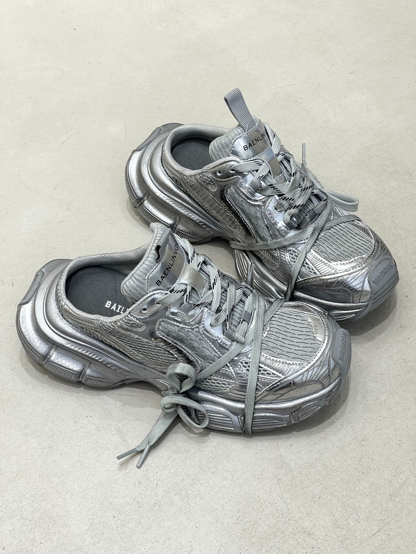 2023年新款老爹鞋增高厚底运动鞋休闲做旧复古情侣男女鞋详情17