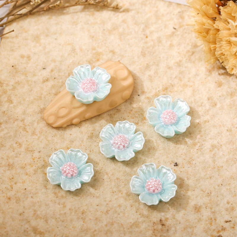 美甲山茶花珍珠漆中国风花瓣材料高亮立体百搭树脂混搭指甲装饰钻详情7