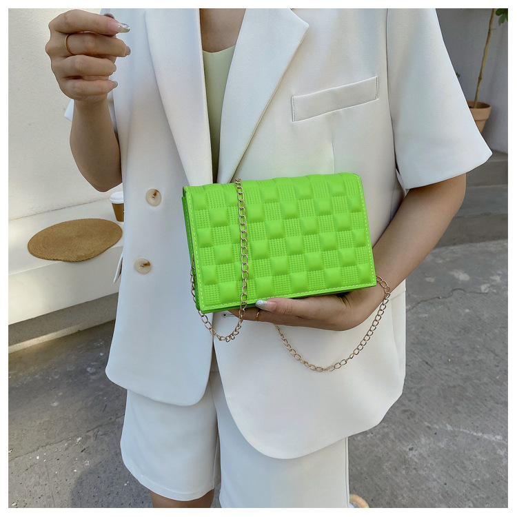 网红手提包包2021新款时尚单肩女包休闲感洋气斜挎简约ins链条包详情22