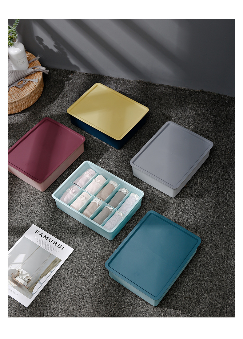 Underwear storage box, multi-functional miscellaneous items, underwear storage cabinet, essential storage box for student dormitories, cosmetic box 0750 pic 12