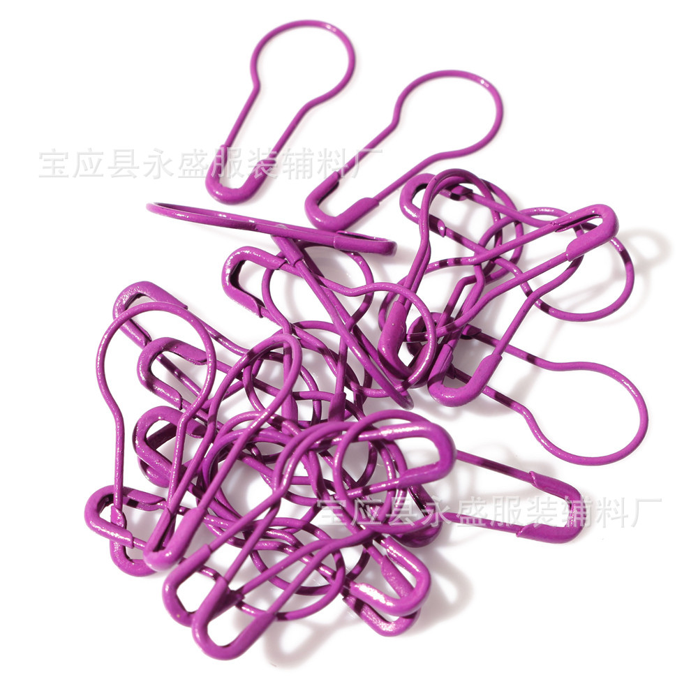 15色450枚透明盒装葫芦别针套装 服装吊牌彩色安全别针工厂批发详情8