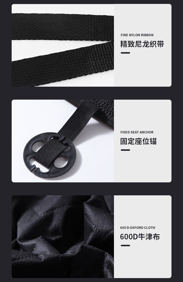 Oxford fabric high-quality and durable pet car mat, scratch-resistant and waterproof portable pet car mat pic 12