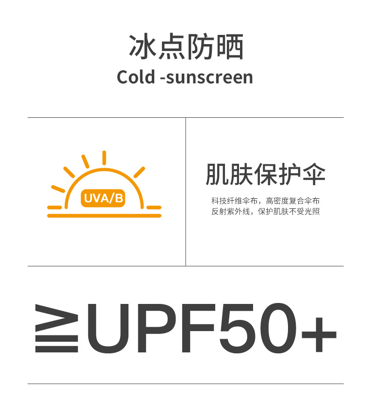 新款16骨三折手开彩胶创意时尚防晒遮阳晴雨伞现货防晒女太阳伞详情7