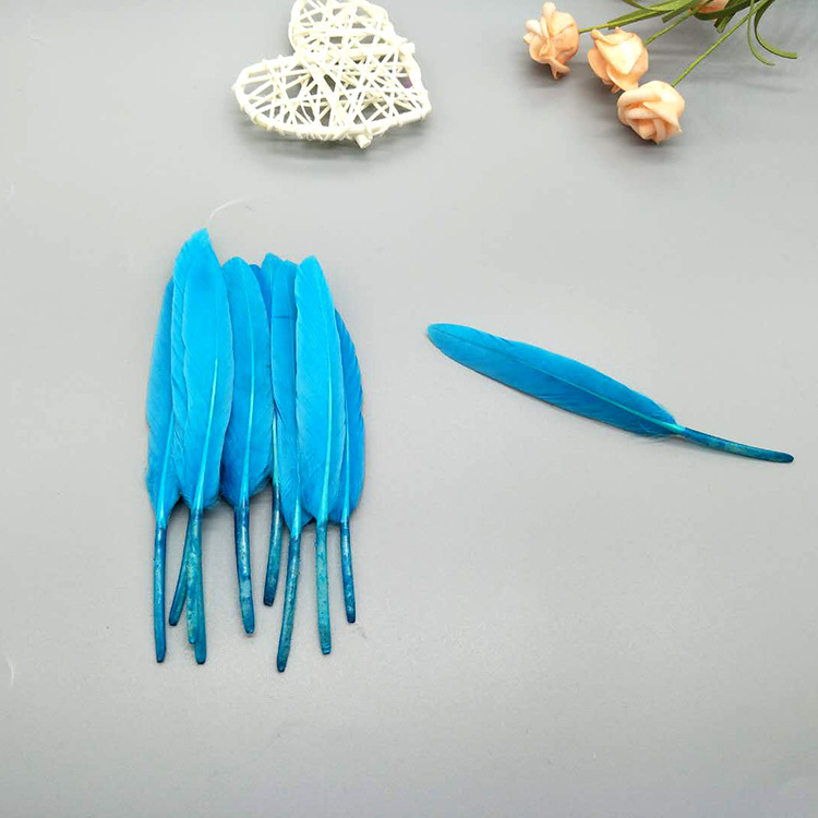 The manufacturer wholesales large quantities of goose feathers, small straight knives, colorful feathers, DIY kindergarten handcrafted materials, earrings, accessories, and goose feathers pic 42