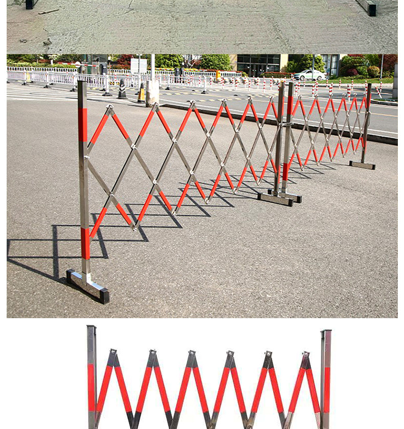 不锈钢伸缩围栏电力道路施工可移动折叠防护栏幼儿园围挡活动隔离详情11