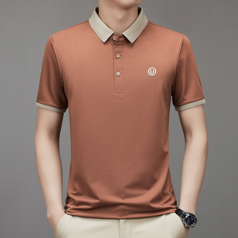 衬衫短袖男夏季新款抖快热卖轻商务中年短袖衬衫翻领修身休闲短袖详情8