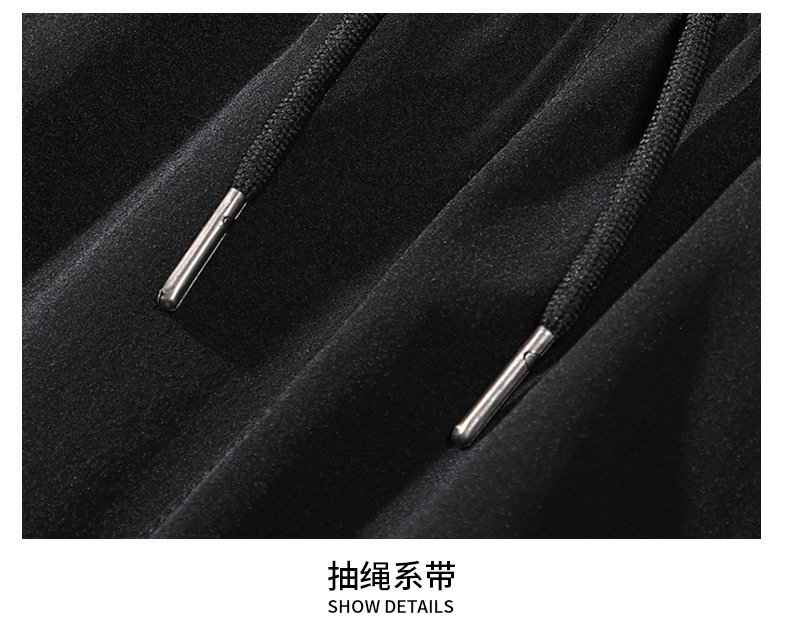 夏季冰丝裤男士薄款锦纶速干运动休闲直筒九分裤清凉空调裤男裤子详情27