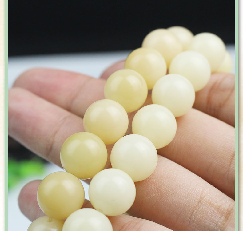 White jade Bodhi seed bracelet, weathered old seeds, golden Bodhi root, single-loop couple bracelets for men and women, decorative items, and Buddhist prayer beads pic 10