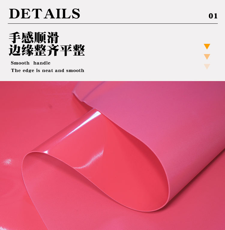 Mirror-finish pvc bottomless leather in stock 0.8mm PVC foamed leather notebook trademark boarding pass packaging fabric pic 6