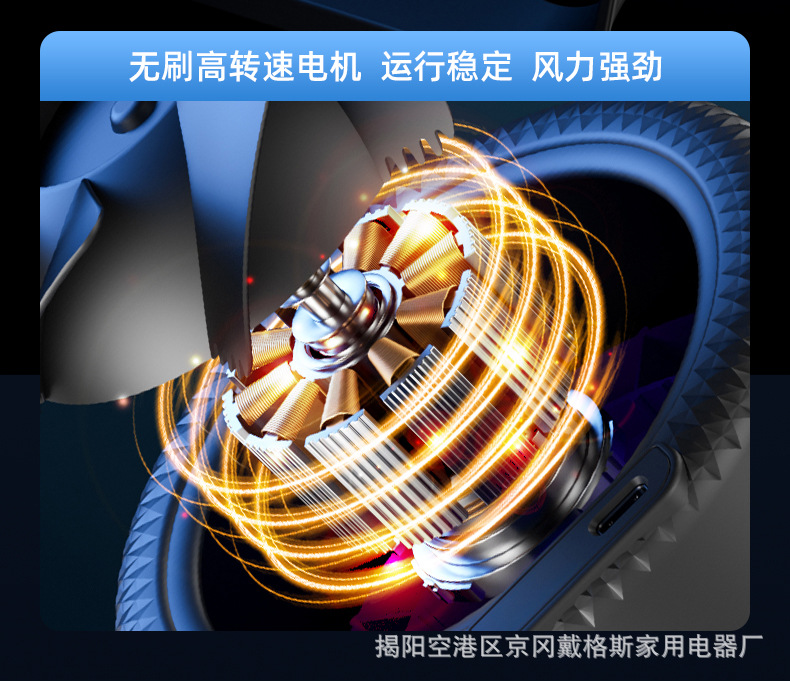 2025跨境usb桌面新款风扇小型便携迷你家用厨房宿舍无叶小风扇详情14