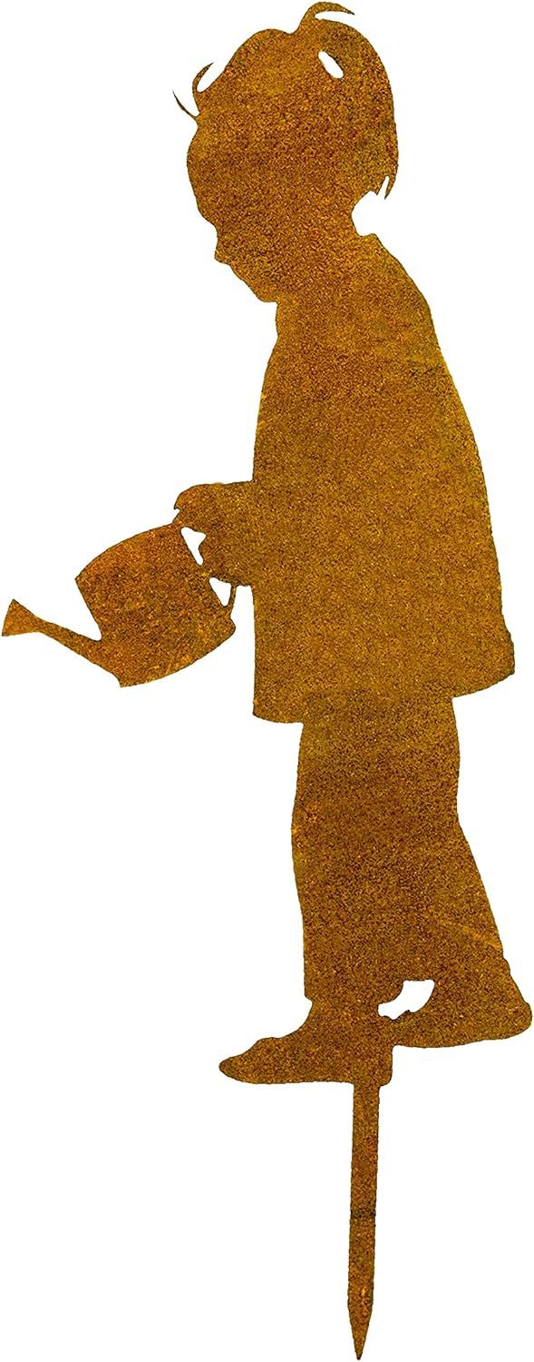 跨境新款创意生锈动物剪影立体庭院地插装饰花园摆件户外插件雕塑详情19