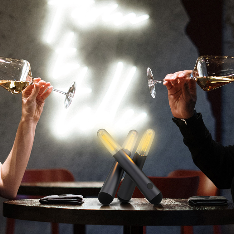 迷你小夜灯桌面氛围灯床头家用吧台灯 便携露营灯小台灯USB充电灯详情7