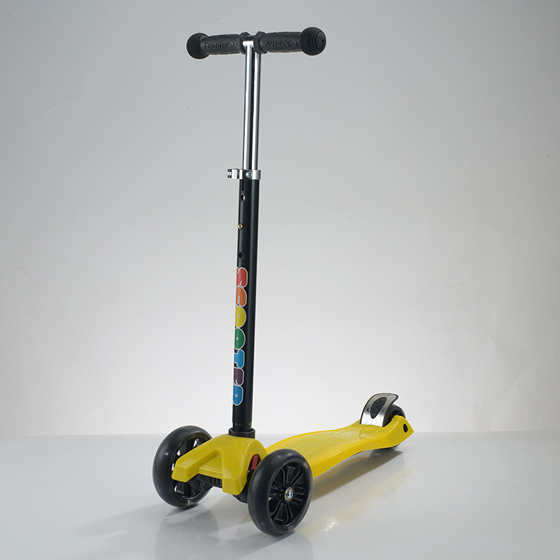 工厂批发儿童3-6-8岁脚踏PU带灯大轮可调节滑行车scooter滑板车详情8