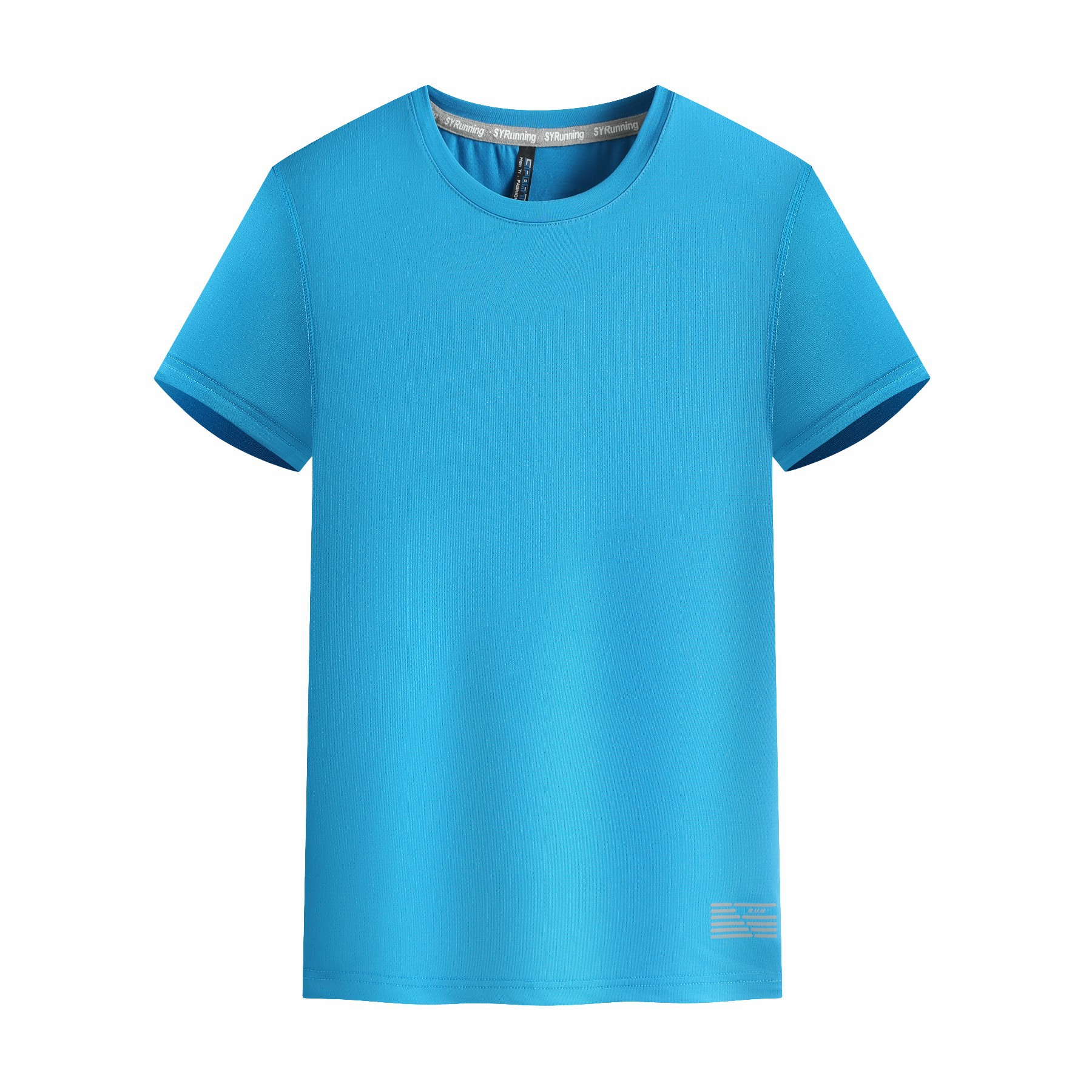 冰丝速干衣T恤定印制logo工作服短袖圆领运动户外跑步文化广告衫详情8
