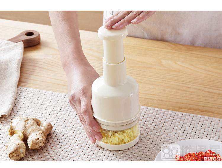 Hand-pressed patting knife, multi-functional stainless steel manual vegetable shredder, household garlic mixer, kitchen vegetable cutter pic 5