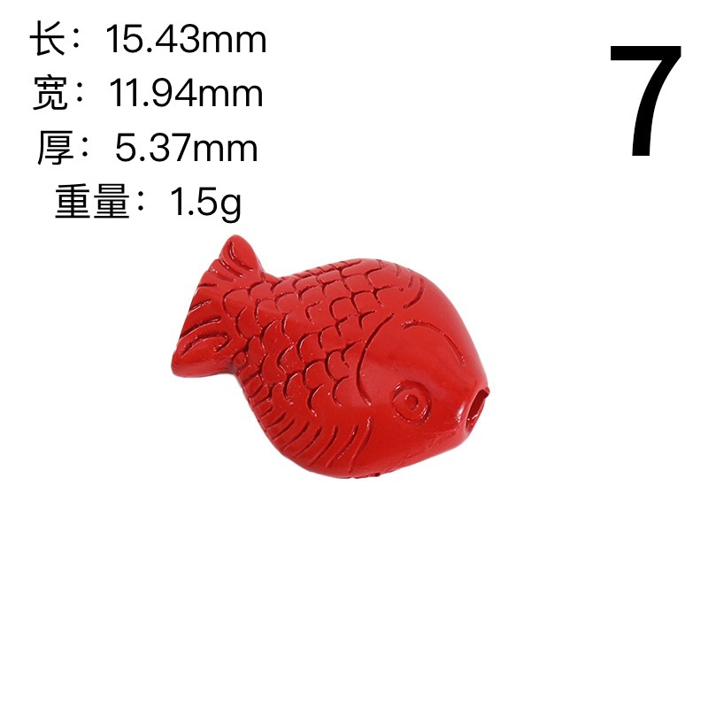 High-content cinnabar bracelet accessories, natural red sand bracelet accessories, diy hand-woven beaded necklace rope, single piece pic 10