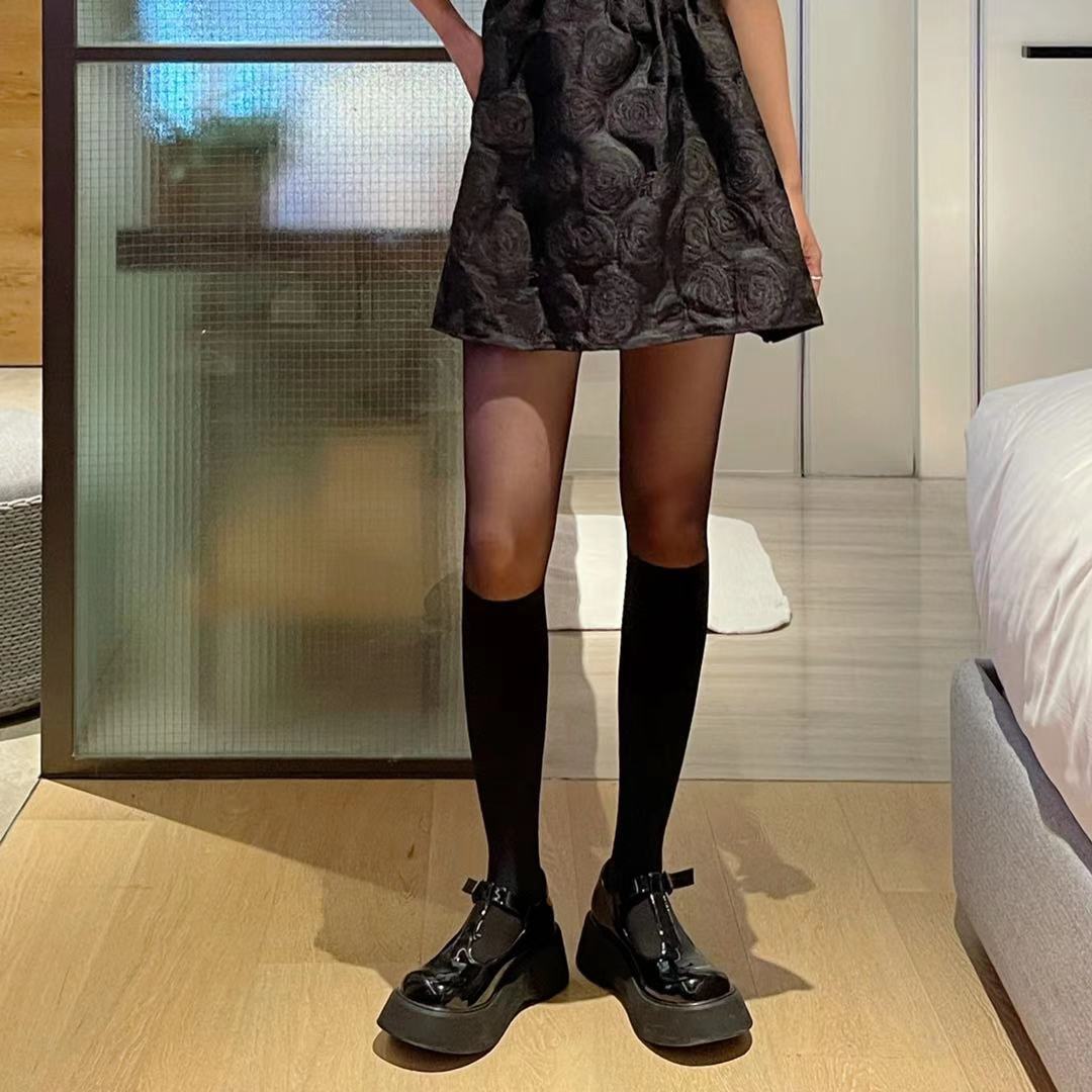 New patchwork stockings, black and white stockings, fake thigh stockings, sweet and cool fake calf stockings, sexy base stockings, pantyhose for women pic 19