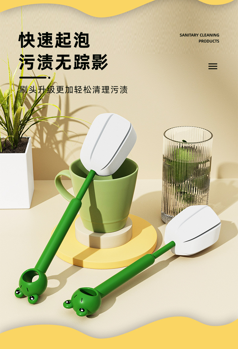 卡通长柄家用杯刷刷杯子洗杯子洗杯刷清洁刷无死角海绵刷子奶瓶刷详情6