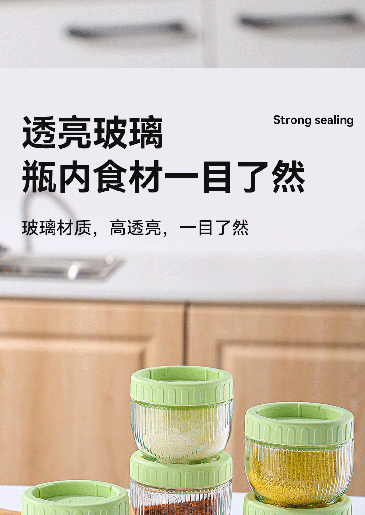 Cat paw sealed cans, stackable portable portioning cans, moisture-proof coarse grain storage boxes, dried fruit and nut storage cans pic 8