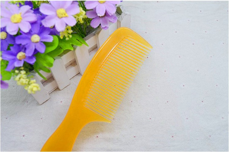 Anti-static thickened, unbreakable ox tendon comb, ox horn comb, beauty and hair care comb, anti-hair loss massage comb pic 9