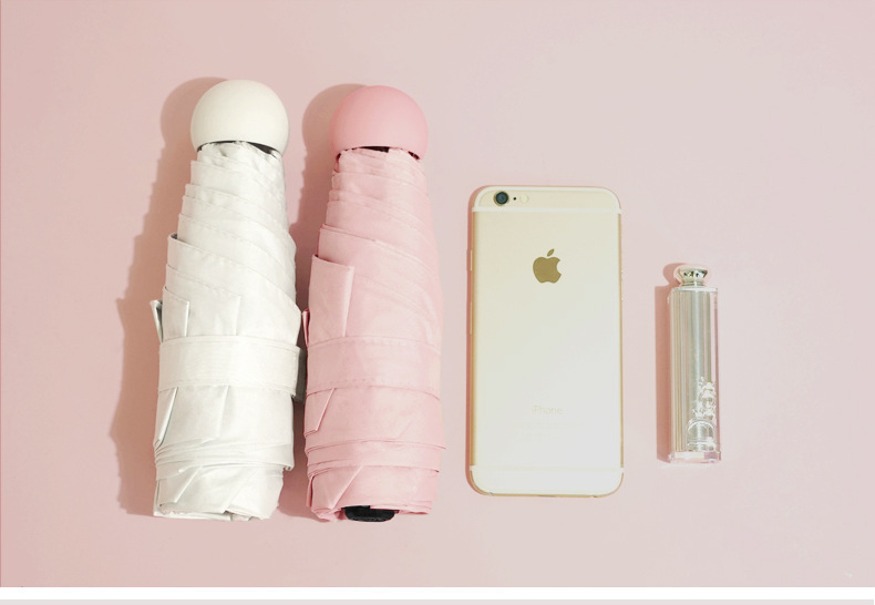 50% off umbrella capsule, eyeglass umbrella, ultra-light mini sun protection umbrella, black rubber sunshade pocket umbrella, small custom umbrella pic 56