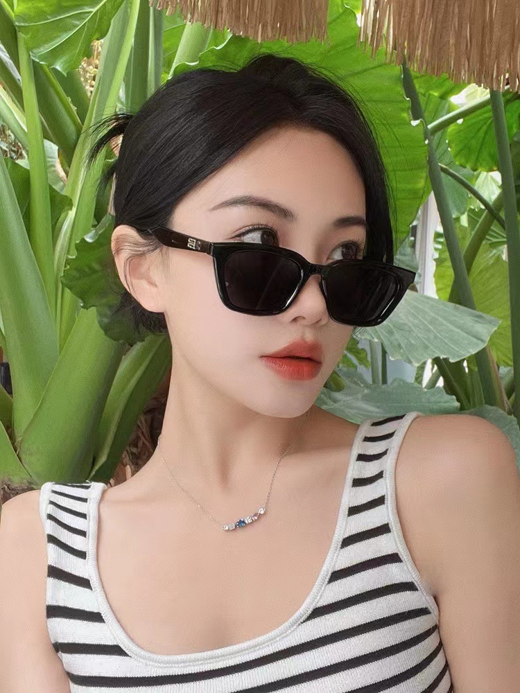 墨镜gm女士复古小框太阳眼镜 猫眼太阳镜墨镜 防紫外线sunglasses详情10