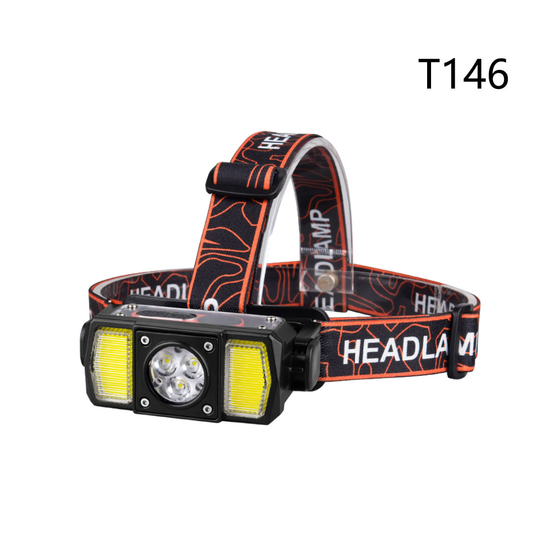Cross-border outdoor headlamp with digital battery level display, hand-waving sensor, TYPE-C charging, fishing, night cycling and mountain climbing headlamp pic 7