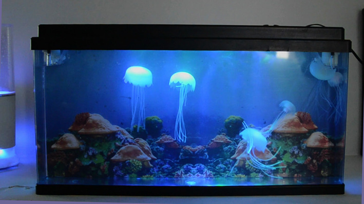Large LED electronic jellyfish fish tank, magical electronic jellyfish fish tank, aquarium light, jellyfish entertainment equipment pic 10