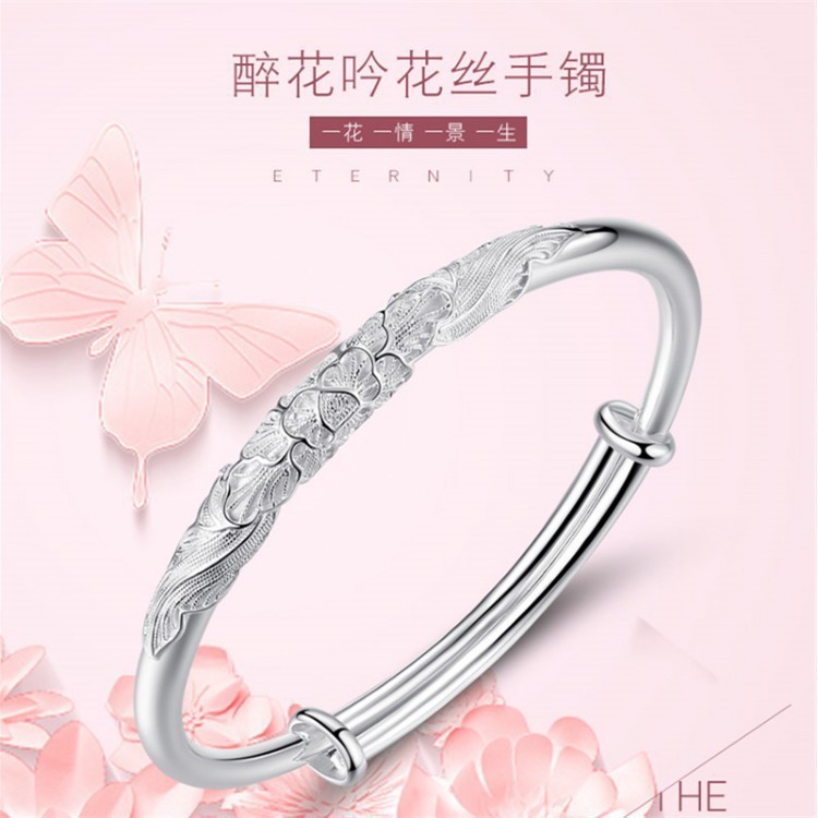 Circular meteor shower silver-plated bracelet, a simple and youthful silver jewelry bracelet with an ins design sense for women, as a gift for your girlfriend pic 19