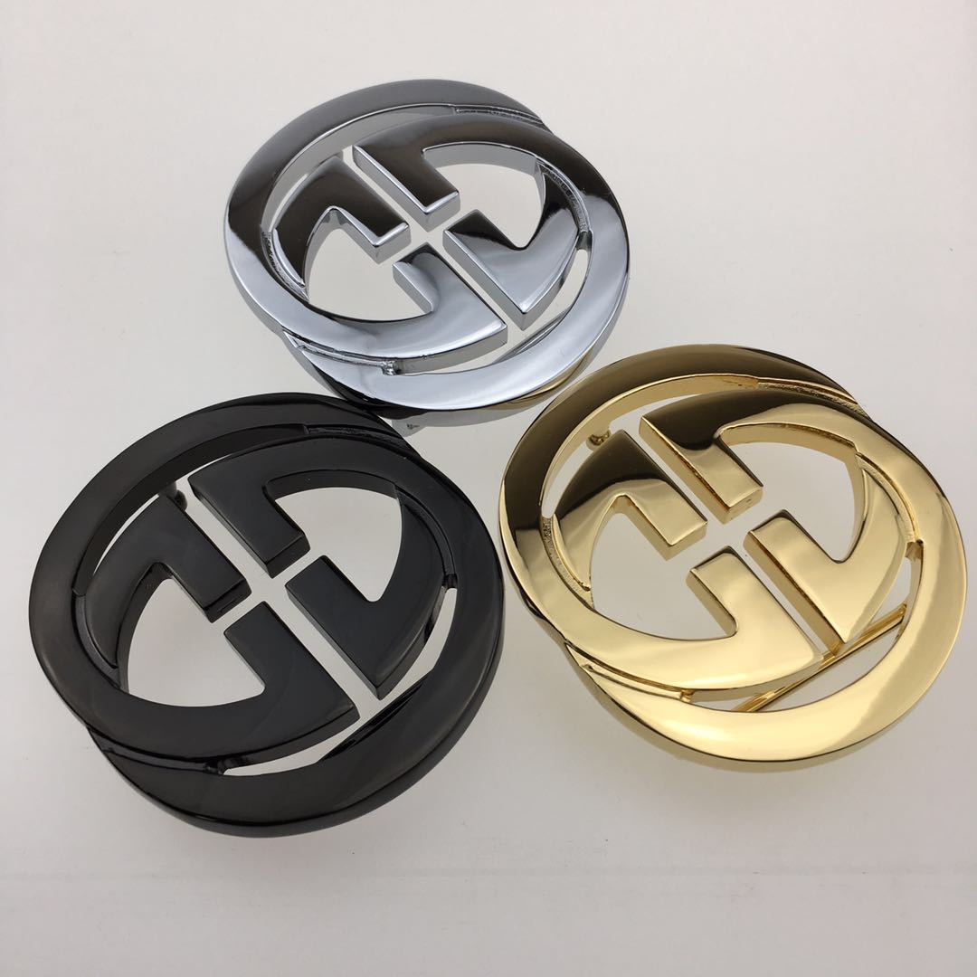 Pure copper double G belt buckle, pure copper leather belt buckle, high-end premium belt buckle factory wholesale pic 1