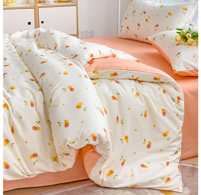 Original factory new product bed four-piece set, four Seasons four-piece set, princess style set, live group purchase gift, physical consignment pic 15