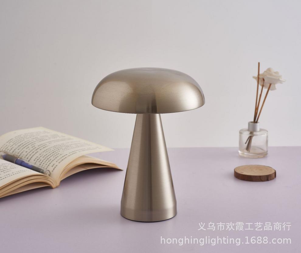 New cross-border bar and restaurant table lamps, rechargeable mushroom lamps, bar and bedroom bedside atmosphere table lamps, dimming night lights pic 17